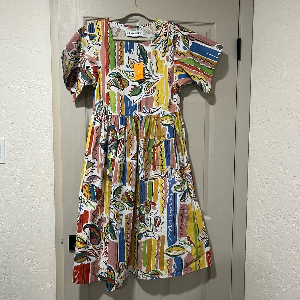 L.F. Markey colorful dress Mitch Dress Painted Paisley